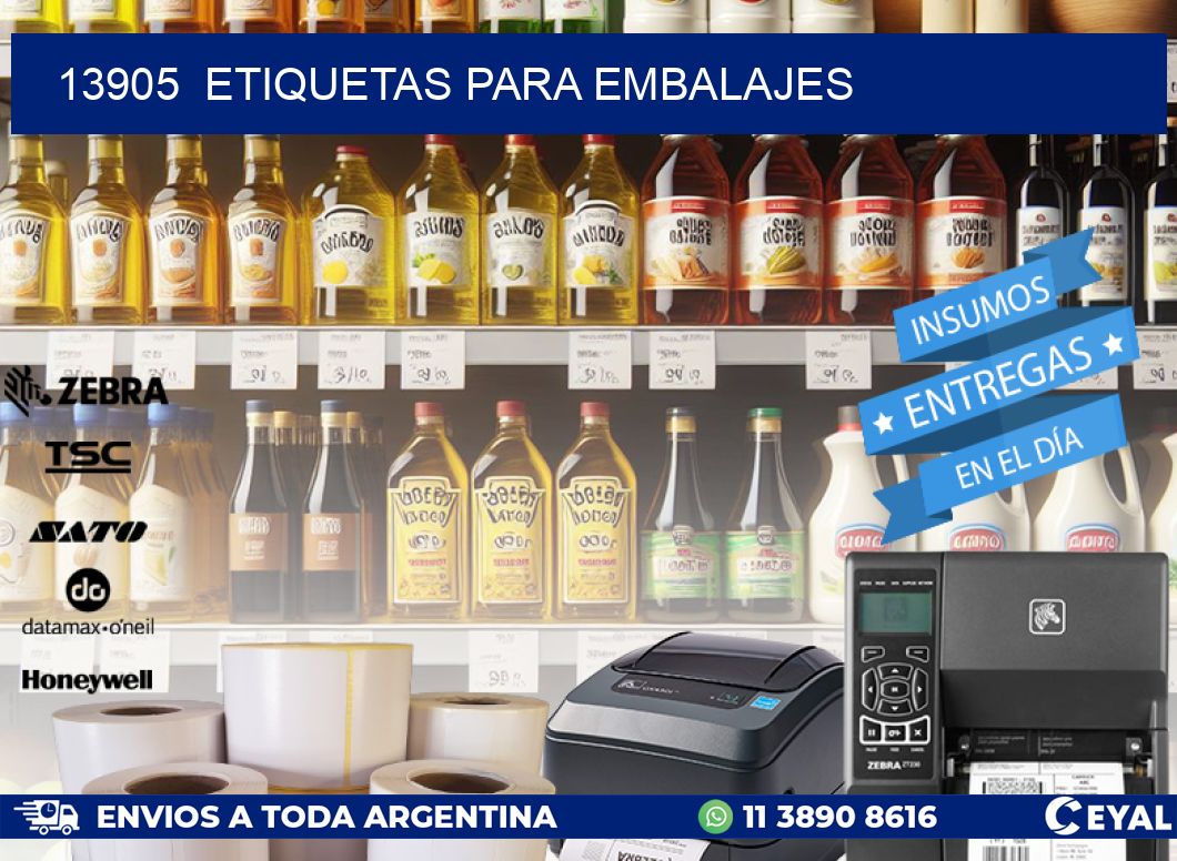 13905  ETIQUETAS PARA EMBALAJES
