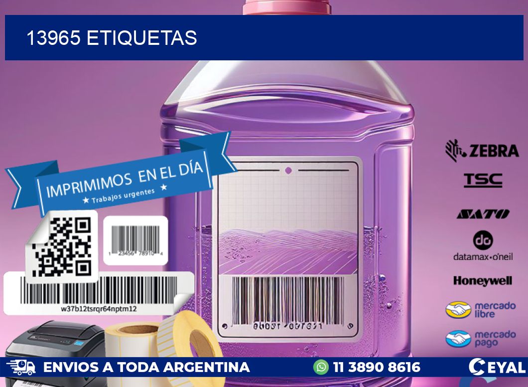 13965 ETIQUETAS