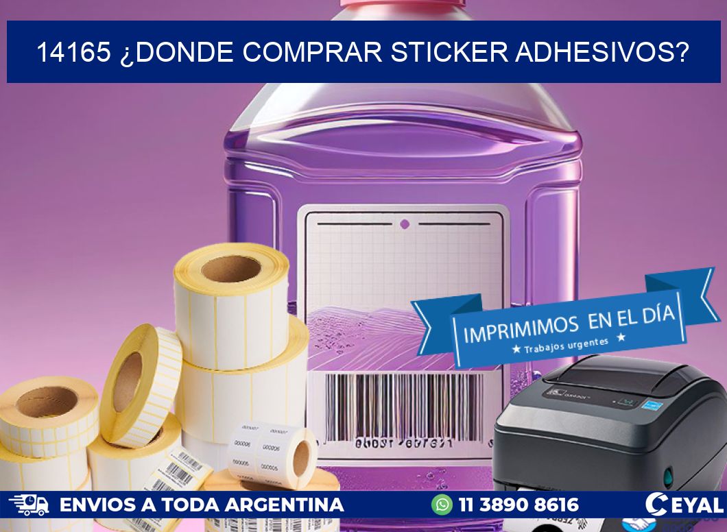 14165 ¿DONDE COMPRAR STICKER ADHESIVOS?