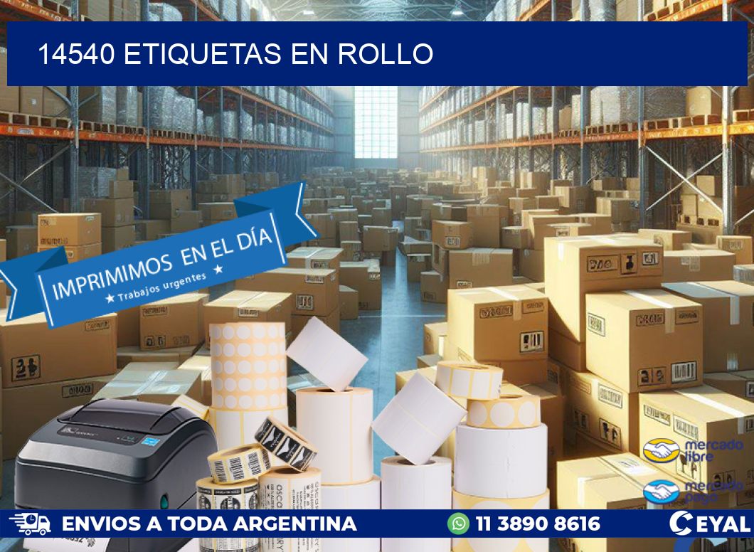 14540 ETIQUETAS EN ROLLO