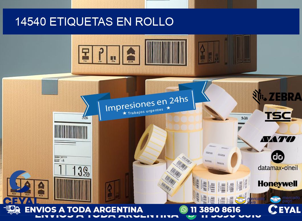 14540 ETIQUETAS EN ROLLO