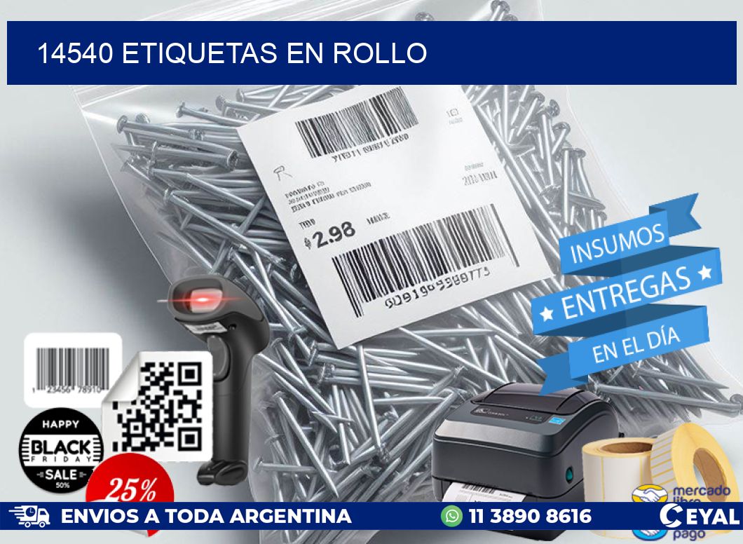 14540 ETIQUETAS EN ROLLO