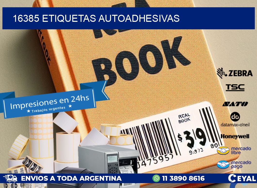 16385 ETIQUETAS AUTOADHESIVAS