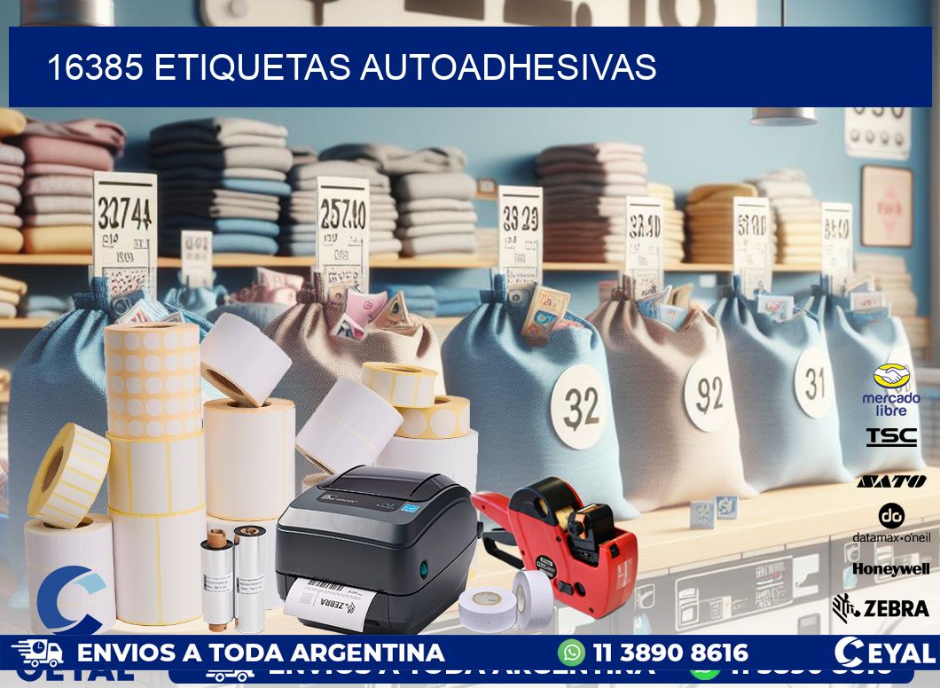 16385 ETIQUETAS AUTOADHESIVAS