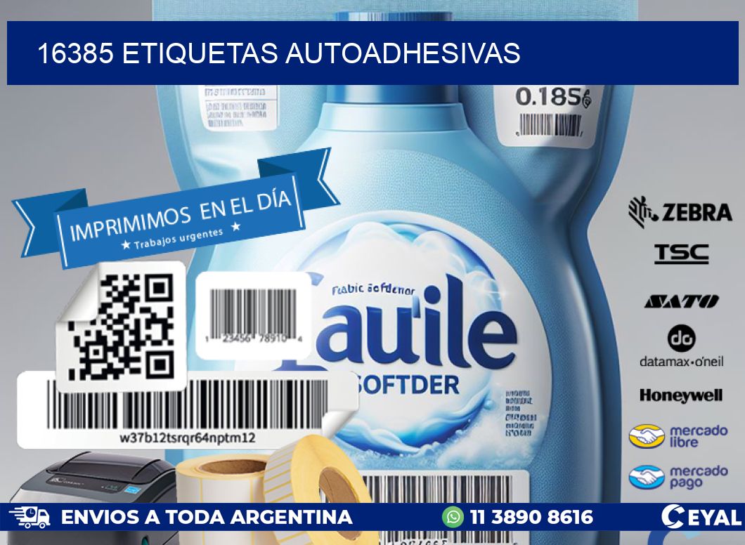 16385 ETIQUETAS AUTOADHESIVAS