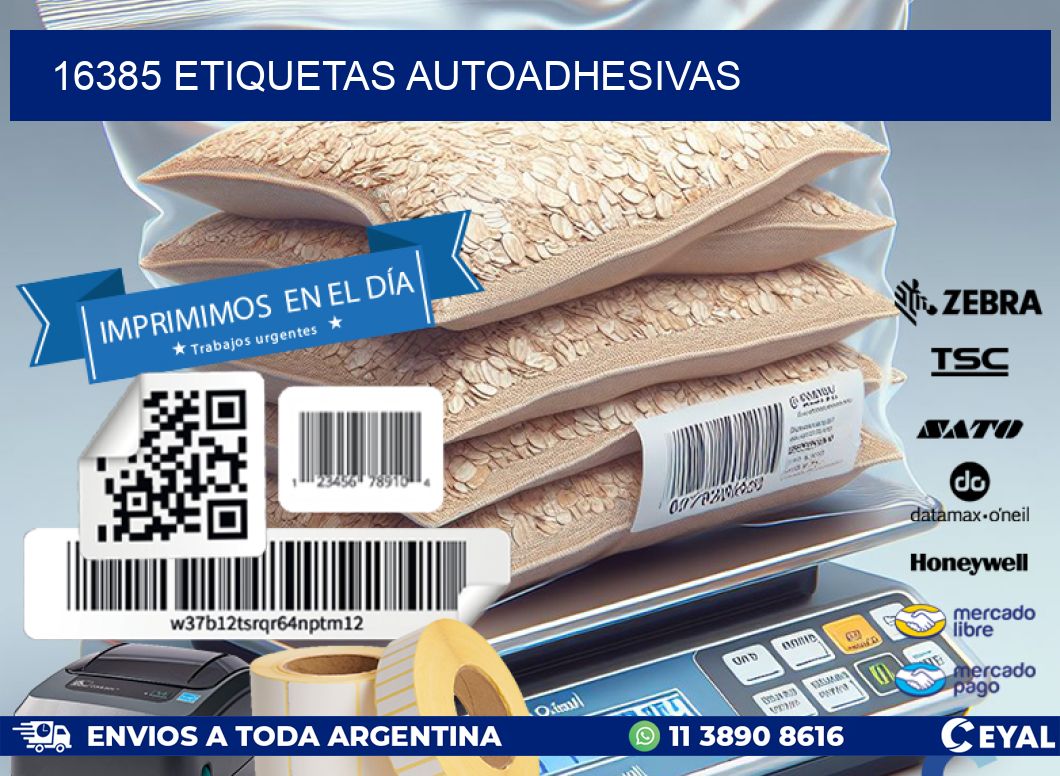 16385 ETIQUETAS AUTOADHESIVAS