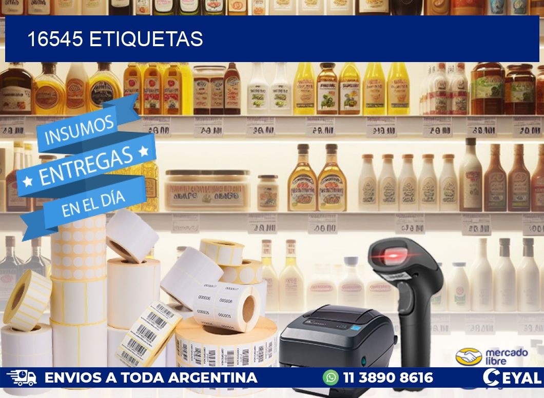 16545 ETIQUETAS