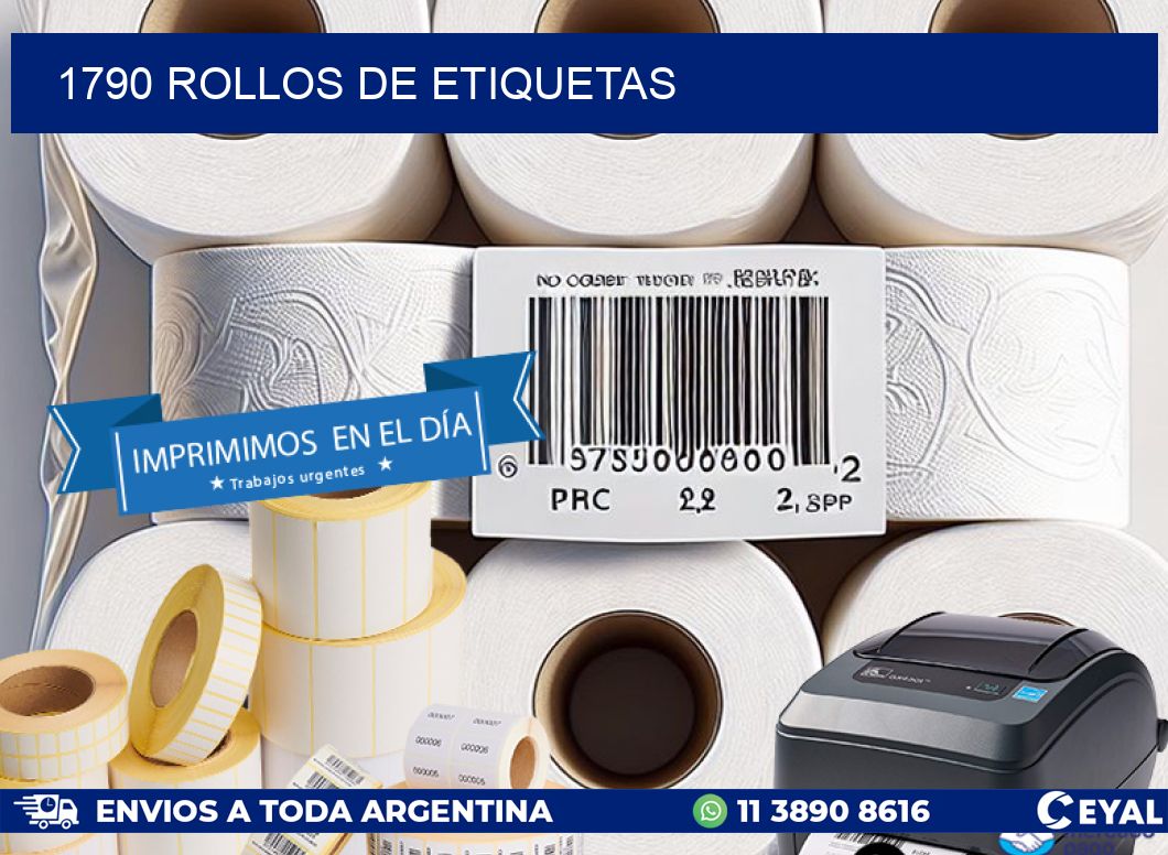 1790 ROLLOS DE ETIQUETAS