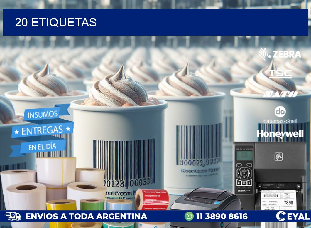 20 ETIQUETAS