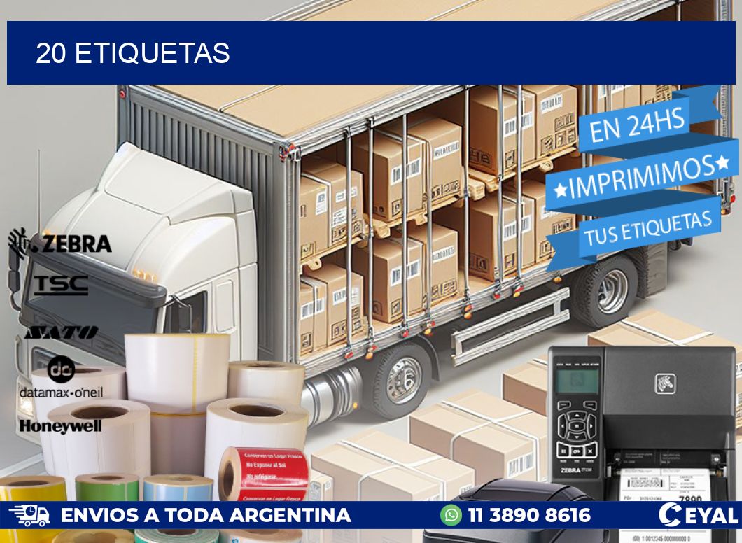 20 ETIQUETAS