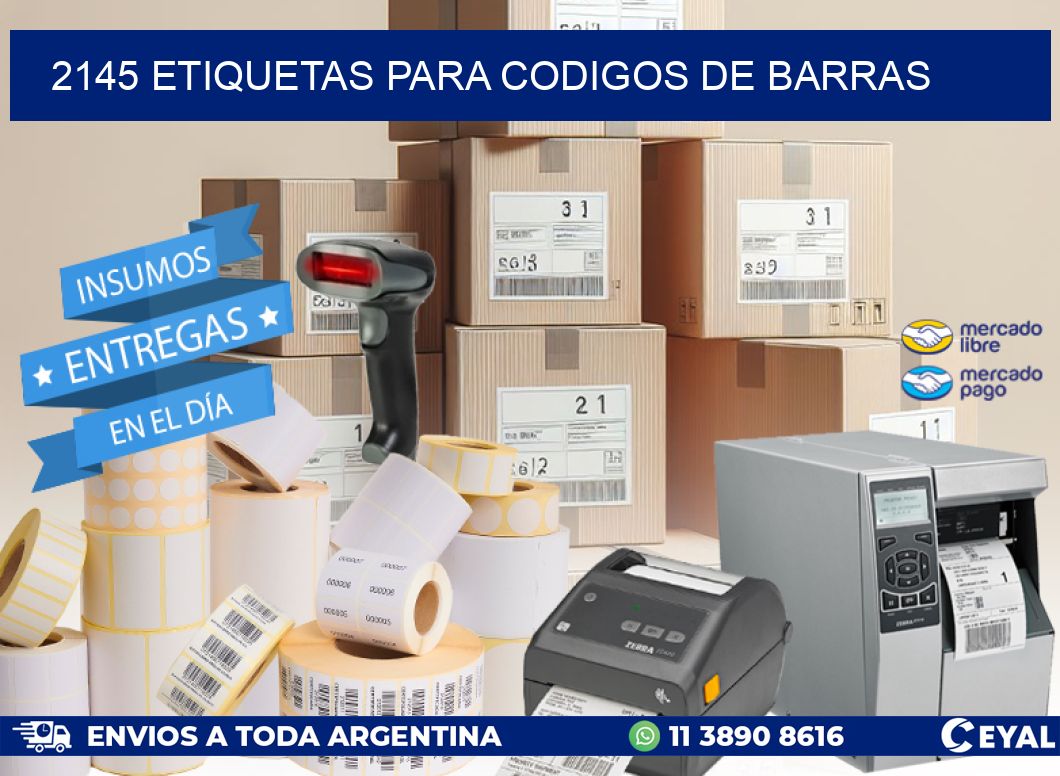 2145 ETIQUETAS PARA CODIGOS DE BARRAS