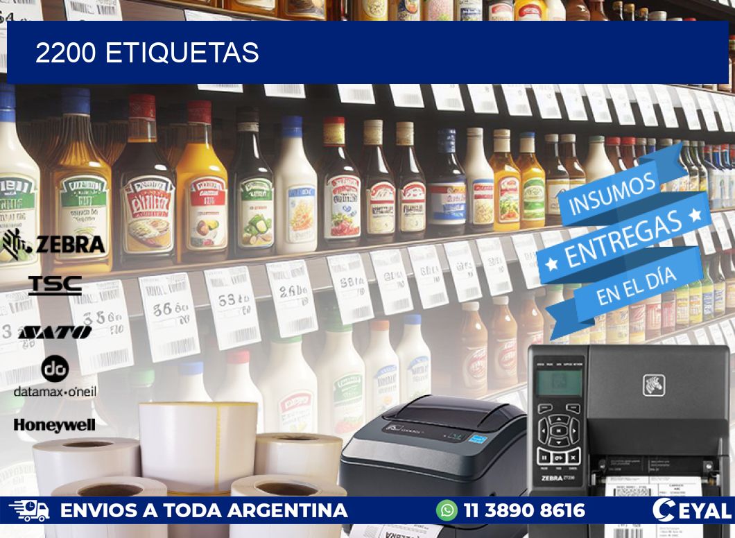 2200 ETIQUETAS