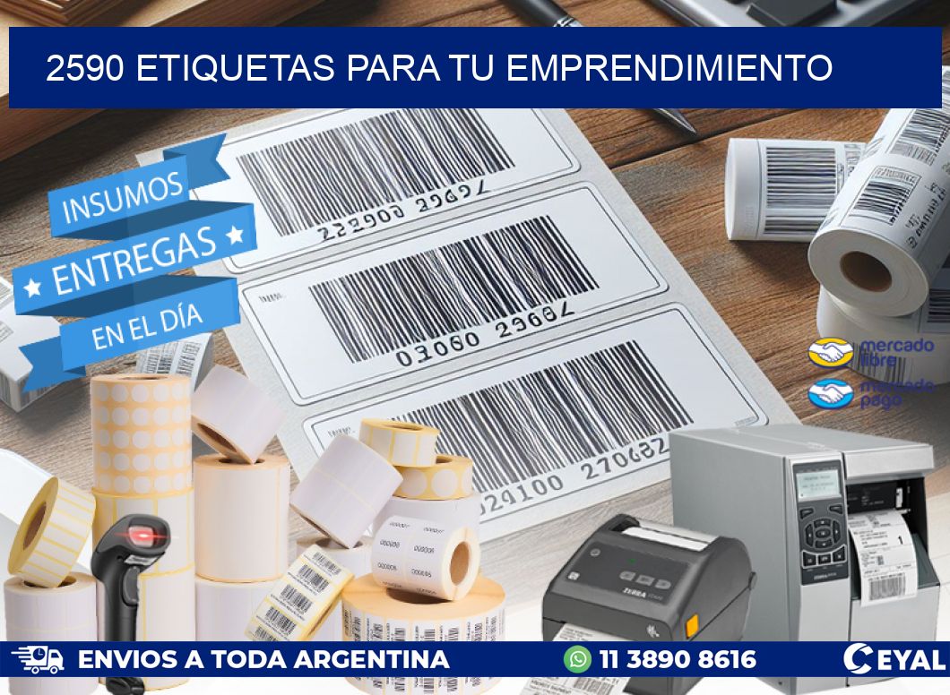 2590 ETIQUETAS PARA TU EMPRENDIMIENTO