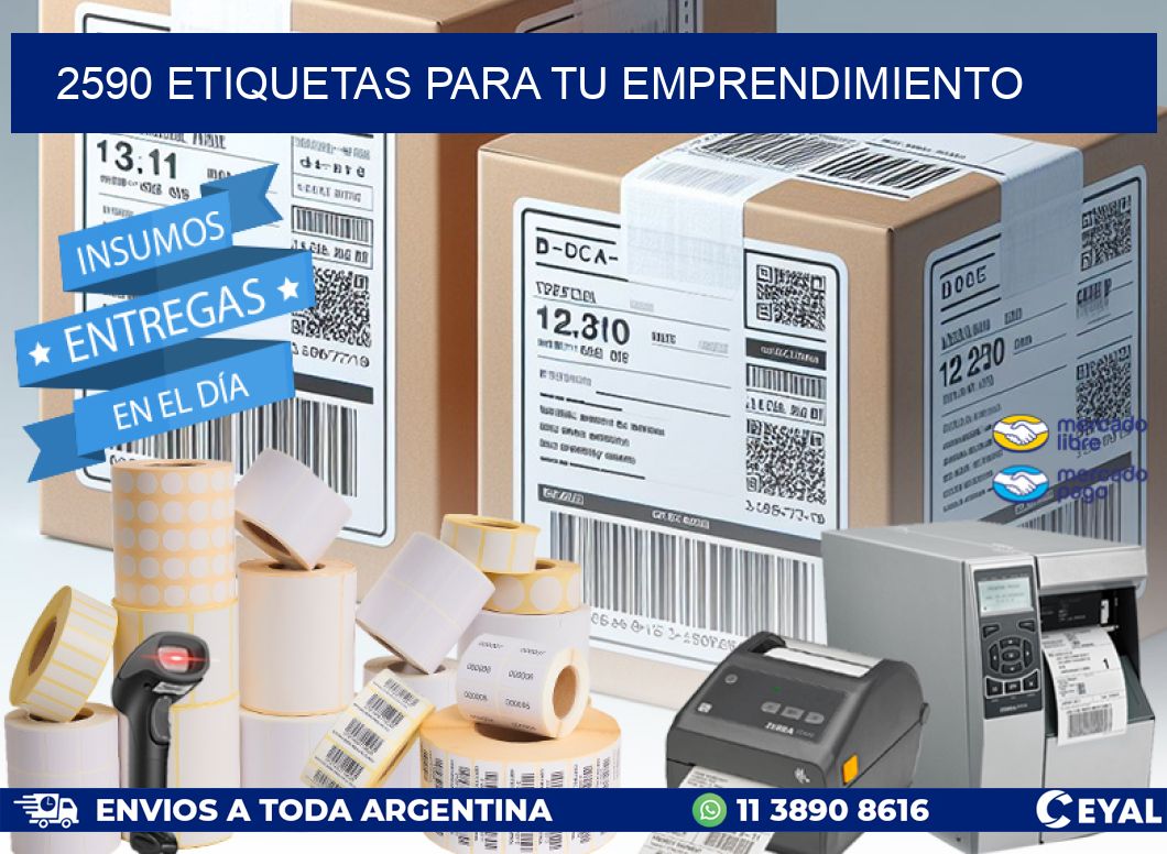 2590 ETIQUETAS PARA TU EMPRENDIMIENTO