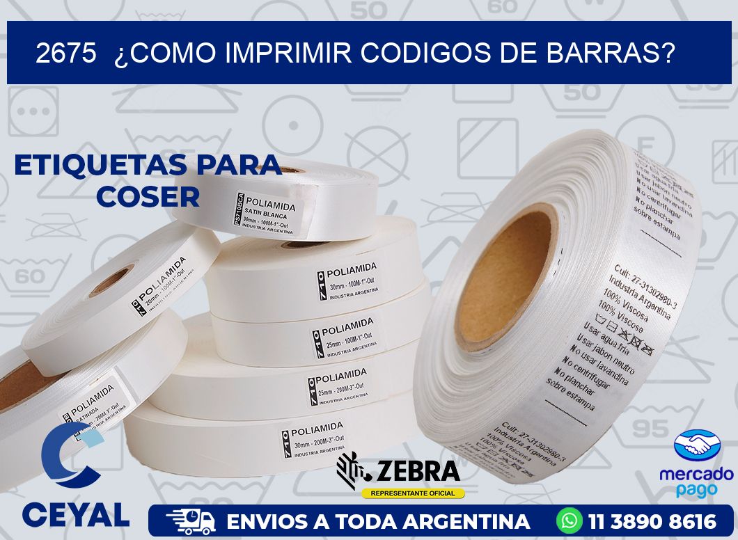 2675  ¿COMO IMPRIMIR CODIGOS DE BARRAS?