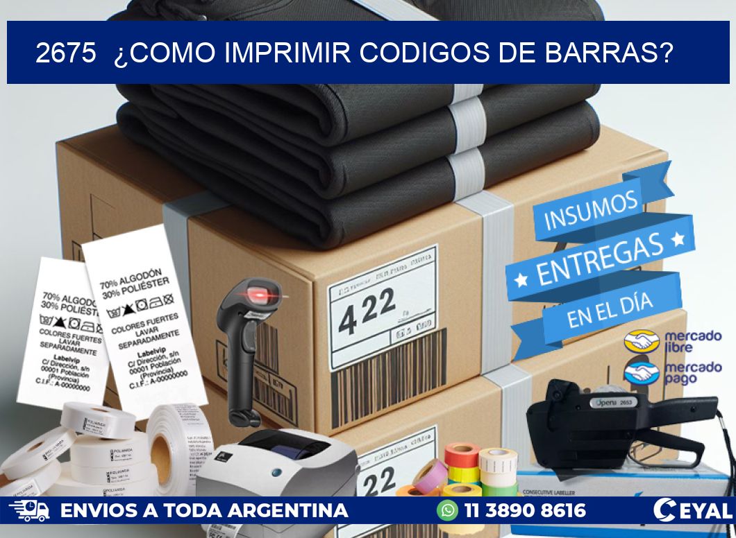 2675  ¿COMO IMPRIMIR CODIGOS DE BARRAS?