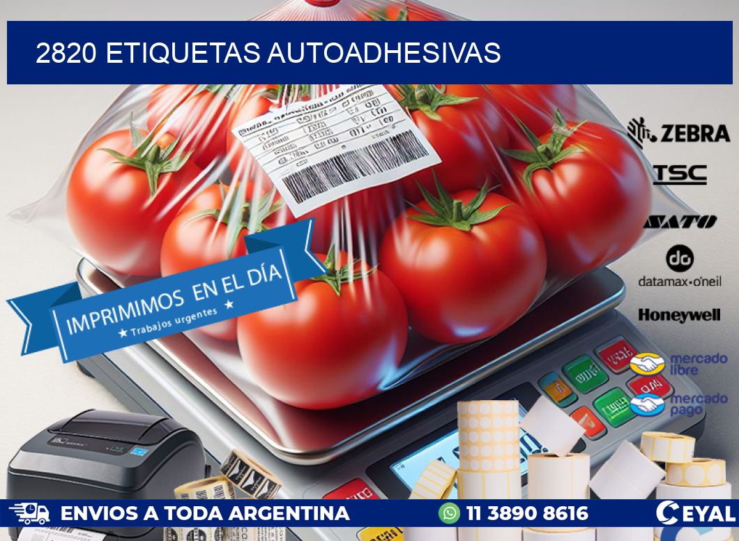 2820 ETIQUETAS AUTOADHESIVAS