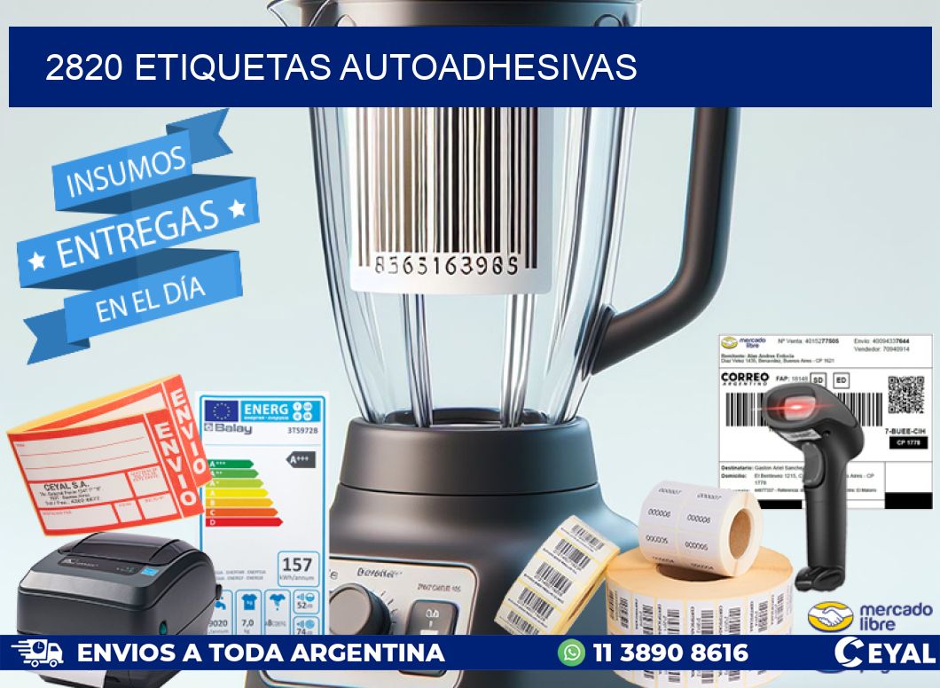 2820 ETIQUETAS AUTOADHESIVAS