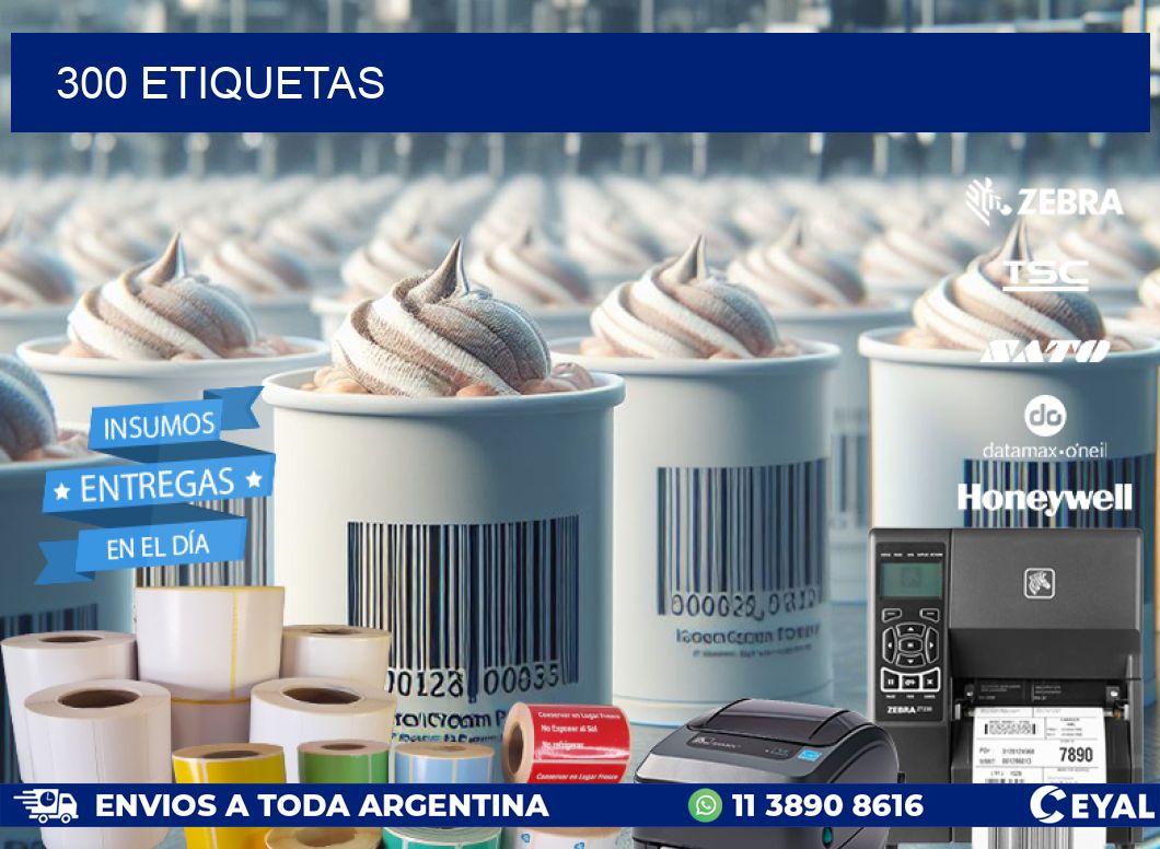 300 ETIQUETAS