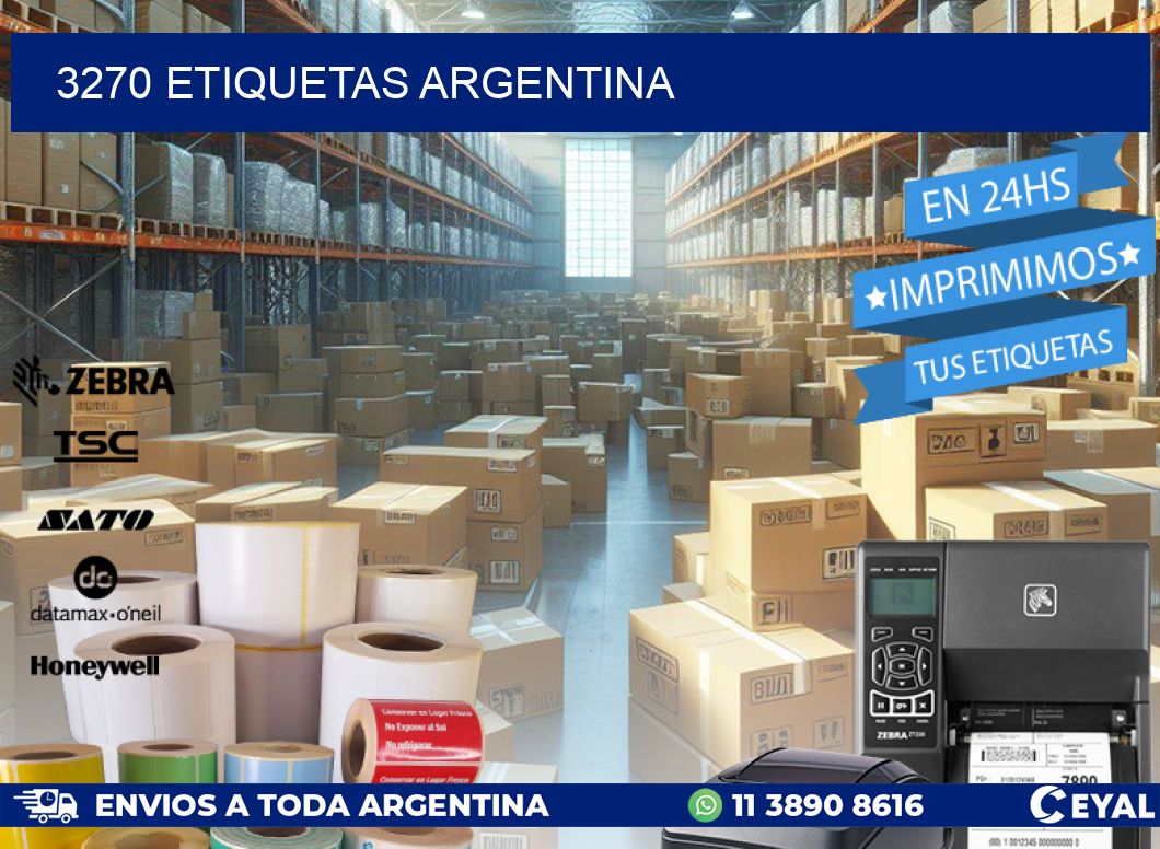 3270 ETIQUETAS ARGENTINA