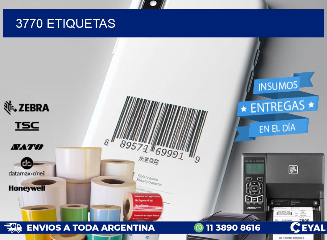3770 ETIQUETAS