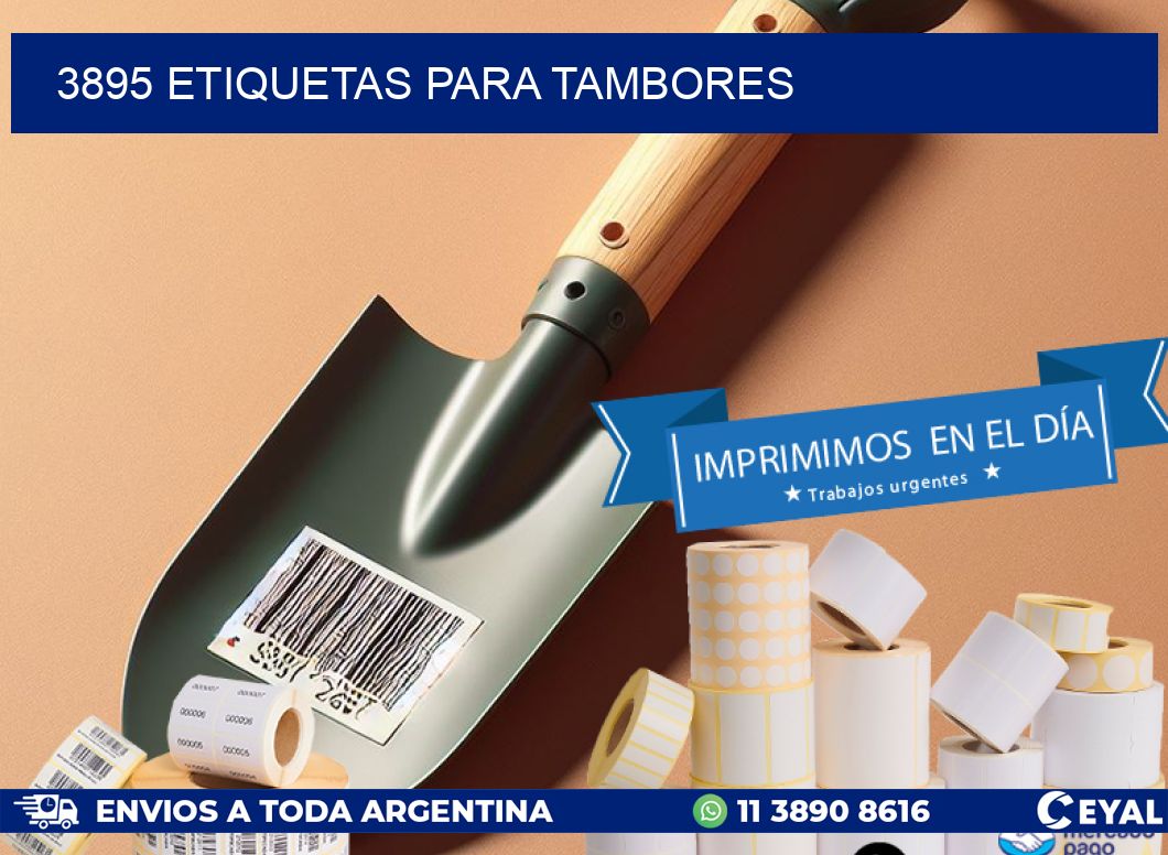 3895 ETIQUETAS PARA TAMBORES