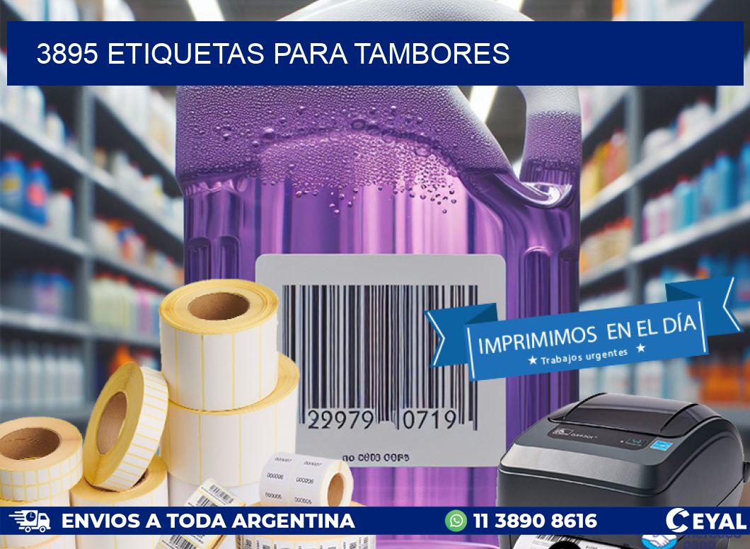 3895 ETIQUETAS PARA TAMBORES