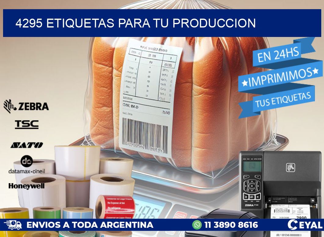 4295 ETIQUETAS PARA TU PRODUCCION