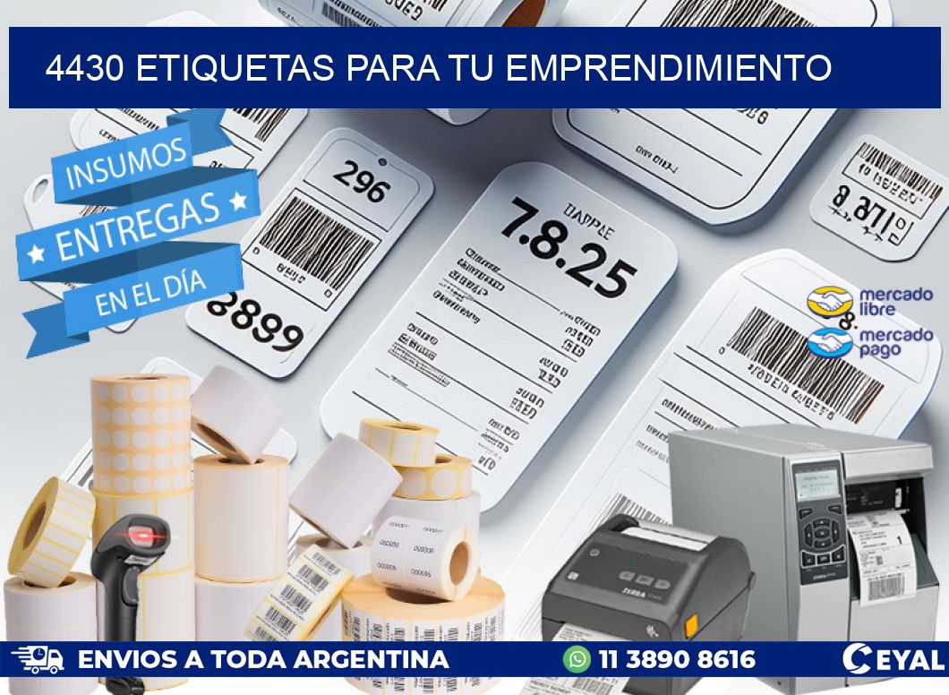 4430 ETIQUETAS PARA TU EMPRENDIMIENTO