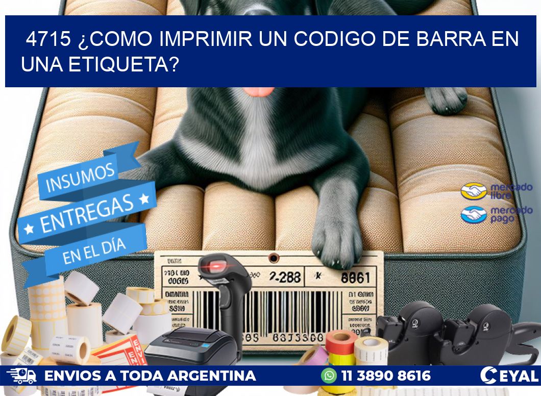 4715 ¿COMO IMPRIMIR UN CODIGO DE BARRA EN  UNA ETIQUETA?