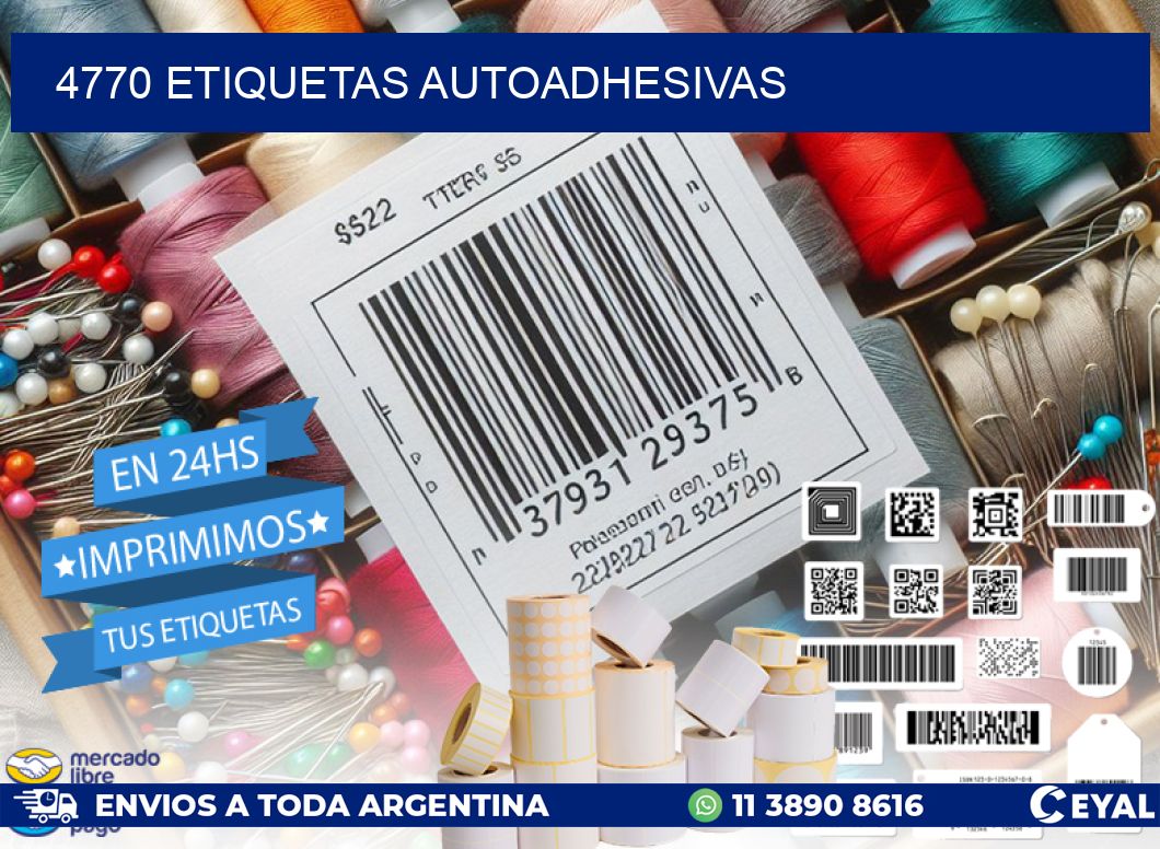 4770 ETIQUETAS AUTOADHESIVAS