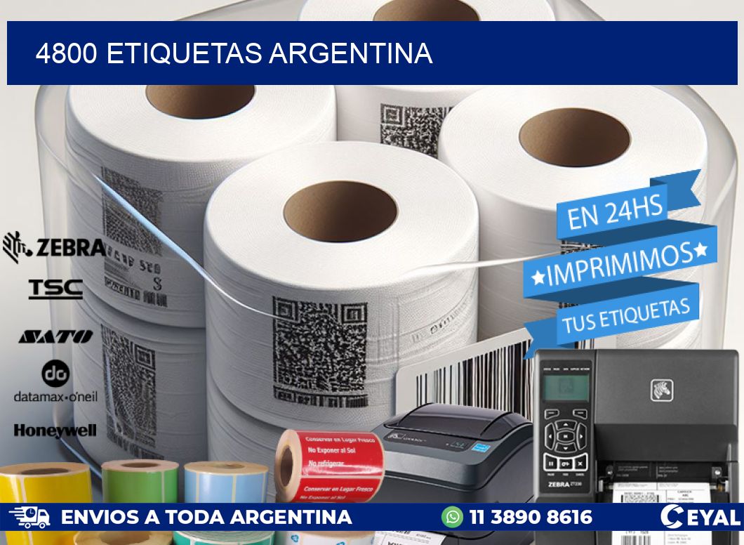 4800 ETIQUETAS ARGENTINA