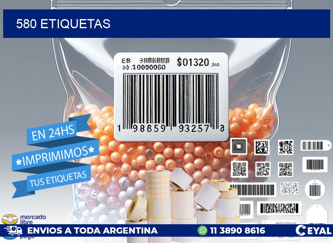 580 ETIQUETAS