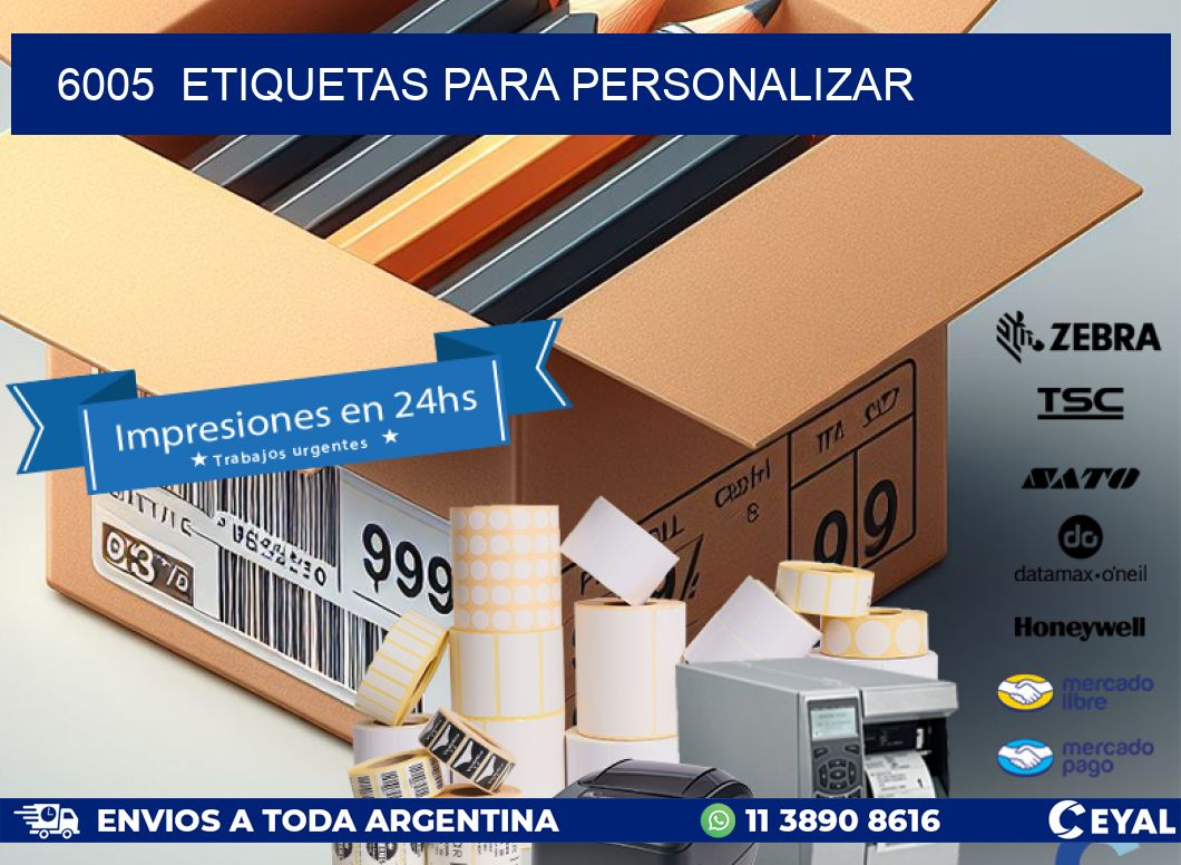 6005  ETIQUETAS PARA PERSONALIZAR