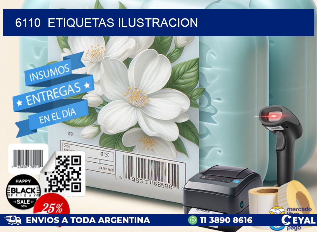 6110  ETIQUETAS ILUSTRACION