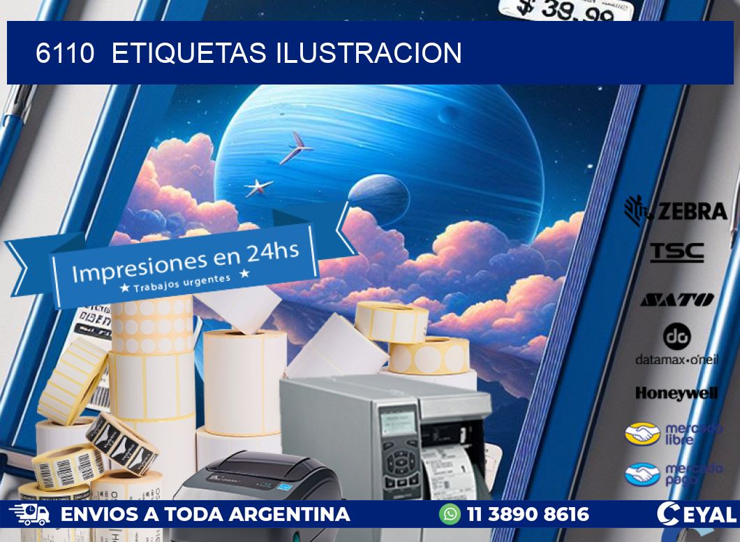 6110  ETIQUETAS ILUSTRACION
