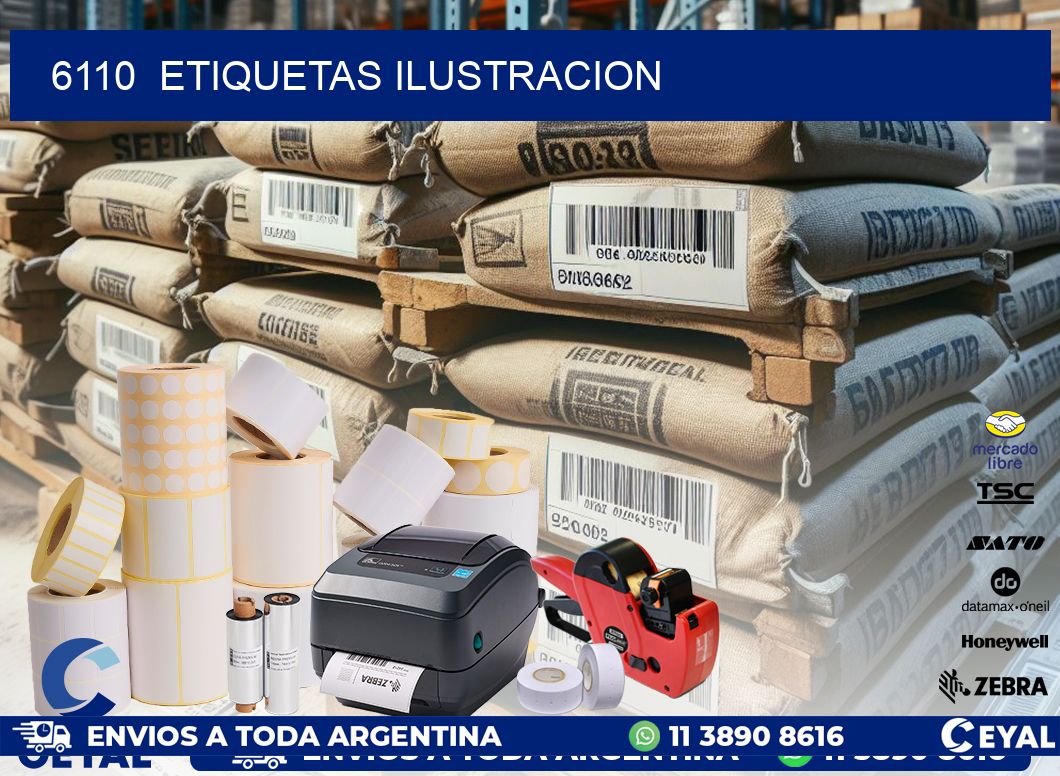 6110  ETIQUETAS ILUSTRACION