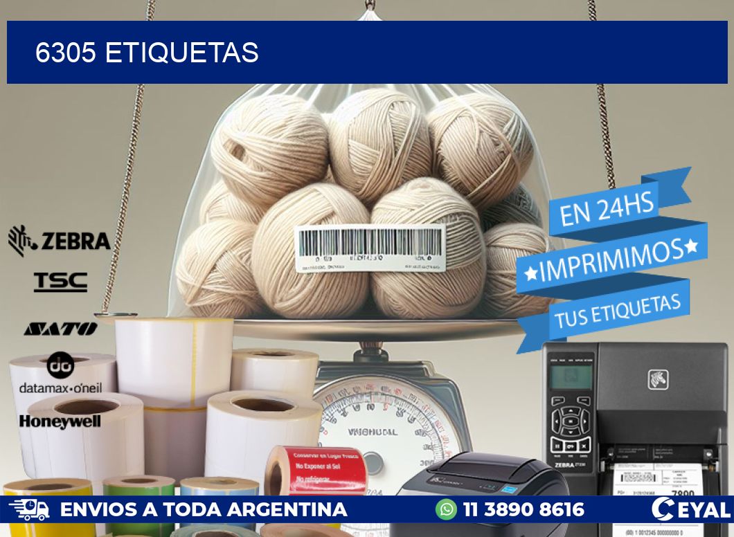 6305 ETIQUETAS