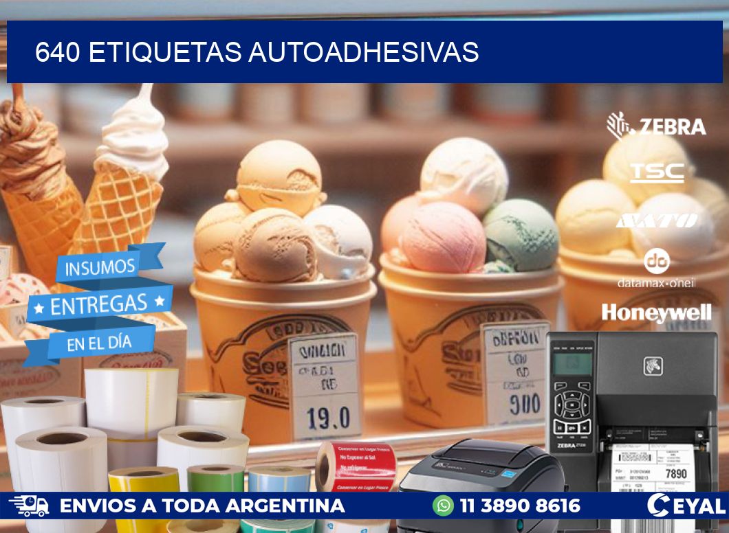 640 ETIQUETAS AUTOADHESIVAS