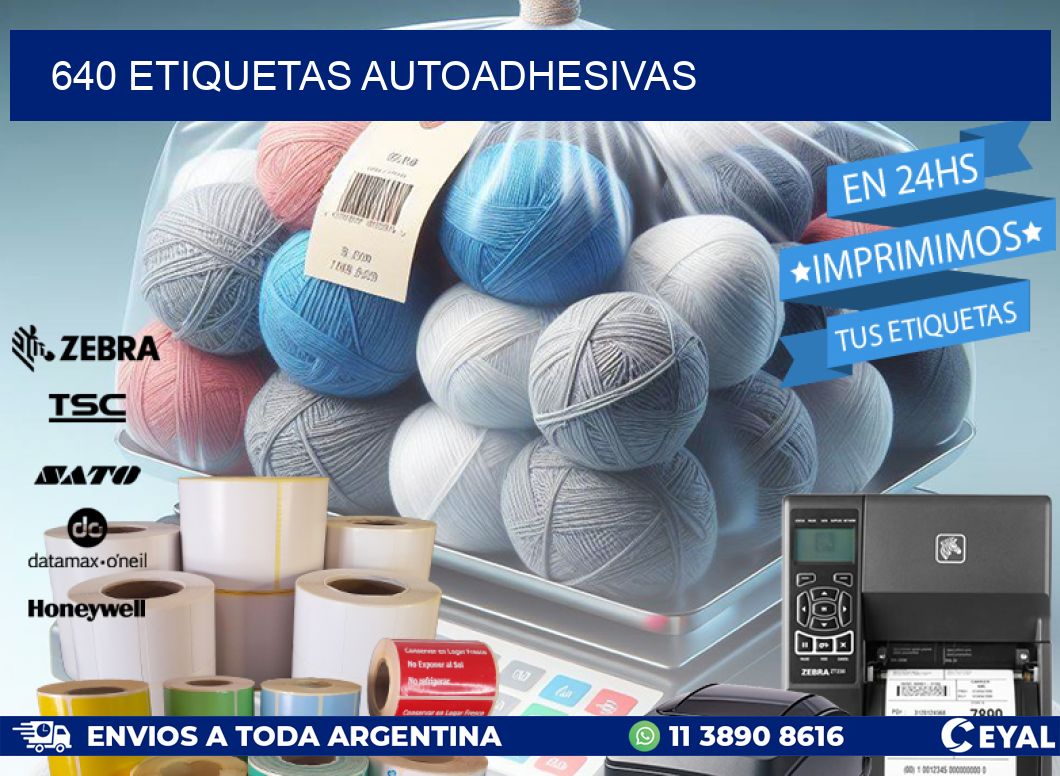 640 ETIQUETAS AUTOADHESIVAS