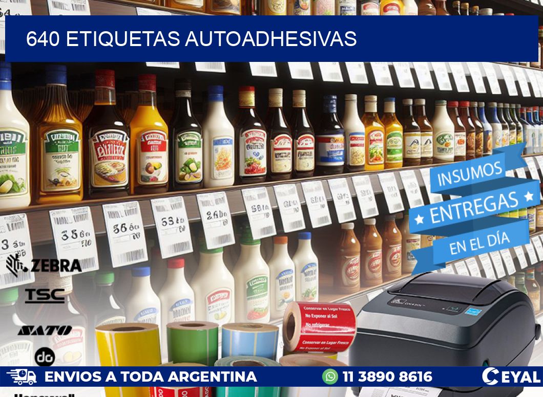 640 ETIQUETAS AUTOADHESIVAS