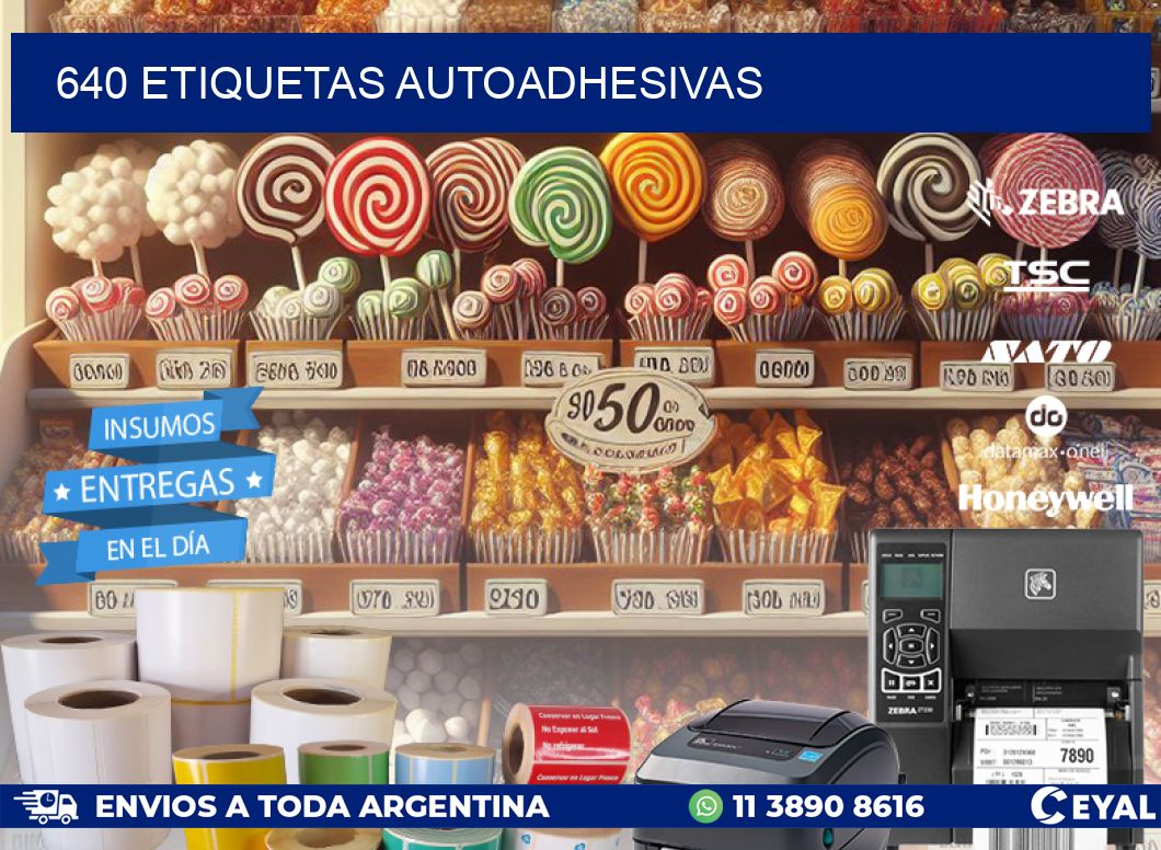 640 ETIQUETAS AUTOADHESIVAS