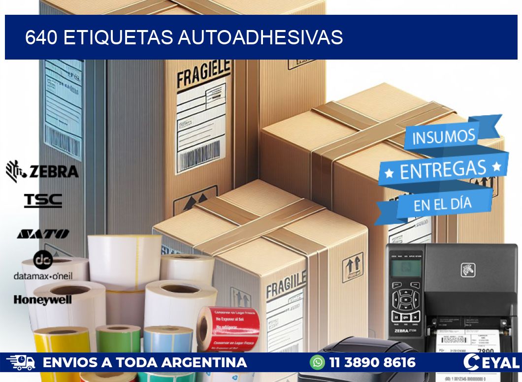 640 ETIQUETAS AUTOADHESIVAS