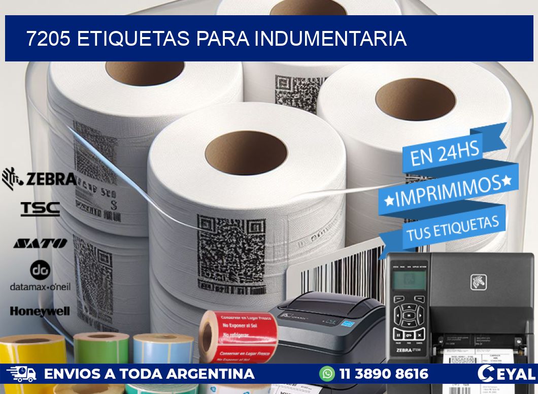 7205 ETIQUETAS PARA INDUMENTARIA