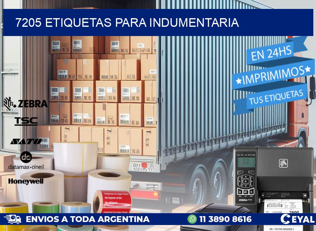 7205 ETIQUETAS PARA INDUMENTARIA