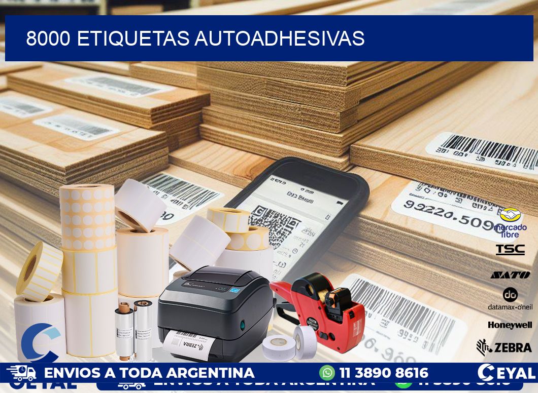 8000 ETIQUETAS AUTOADHESIVAS