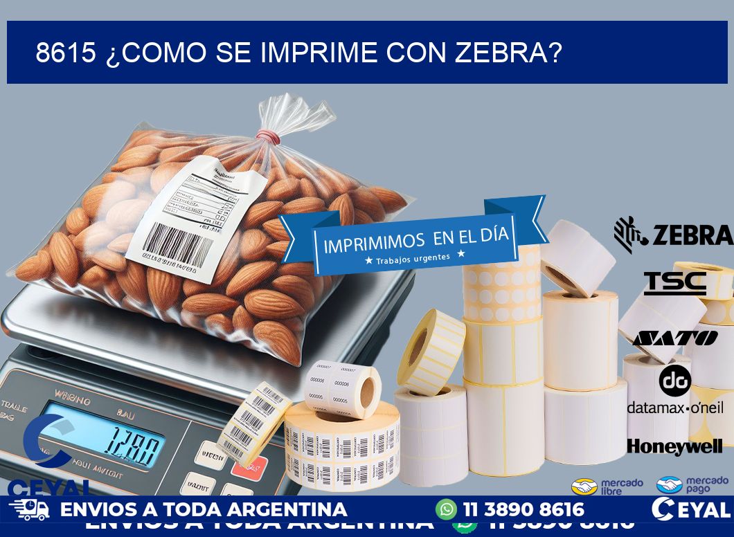 8615 ¿COMO SE IMPRIME CON ZEBRA?