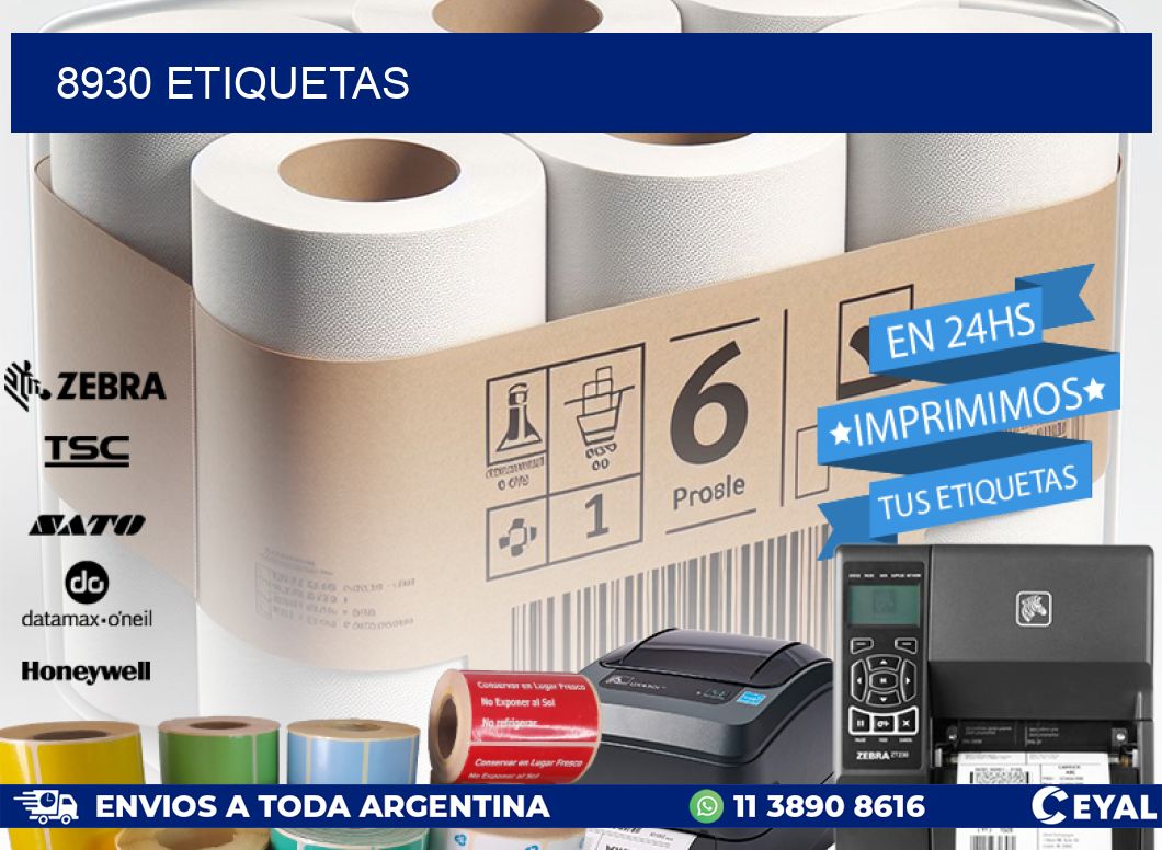 8930 ETIQUETAS