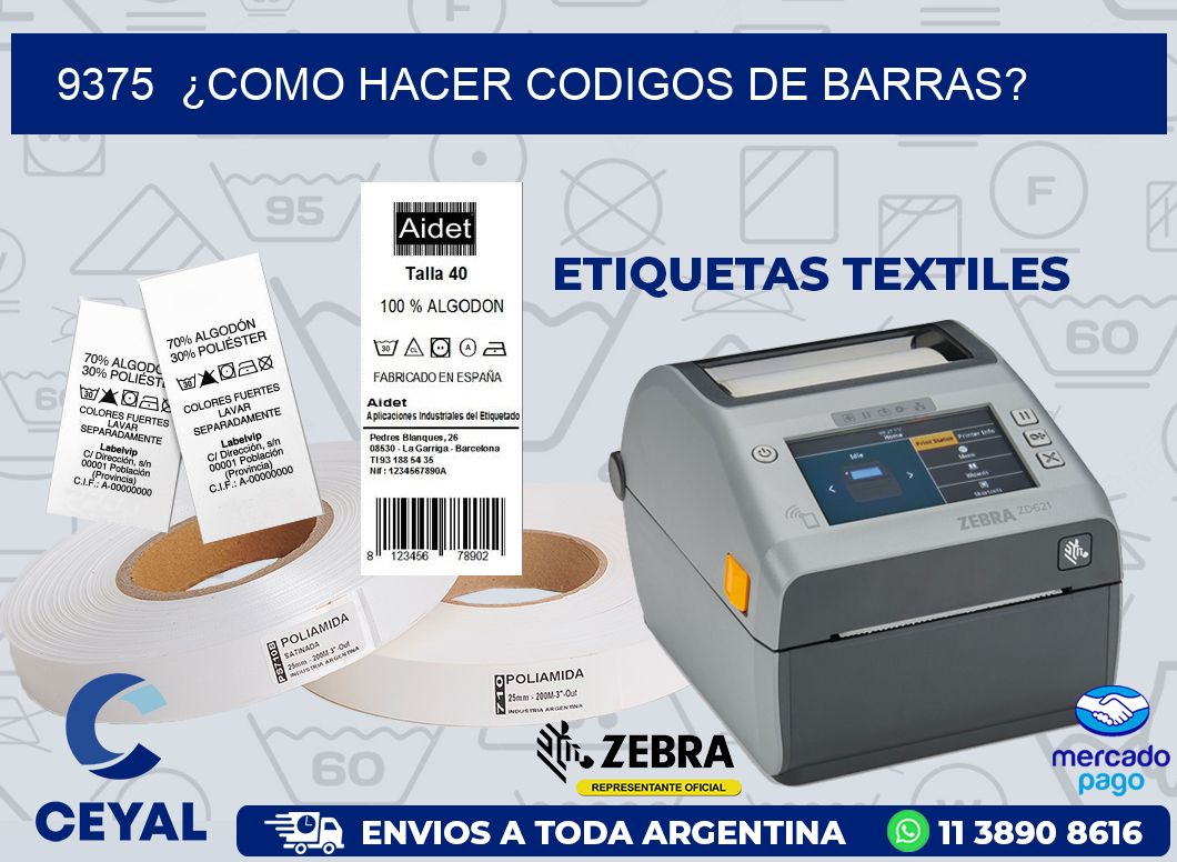 9375 ¿COMO HACER CODIGOS DE BARRAS?