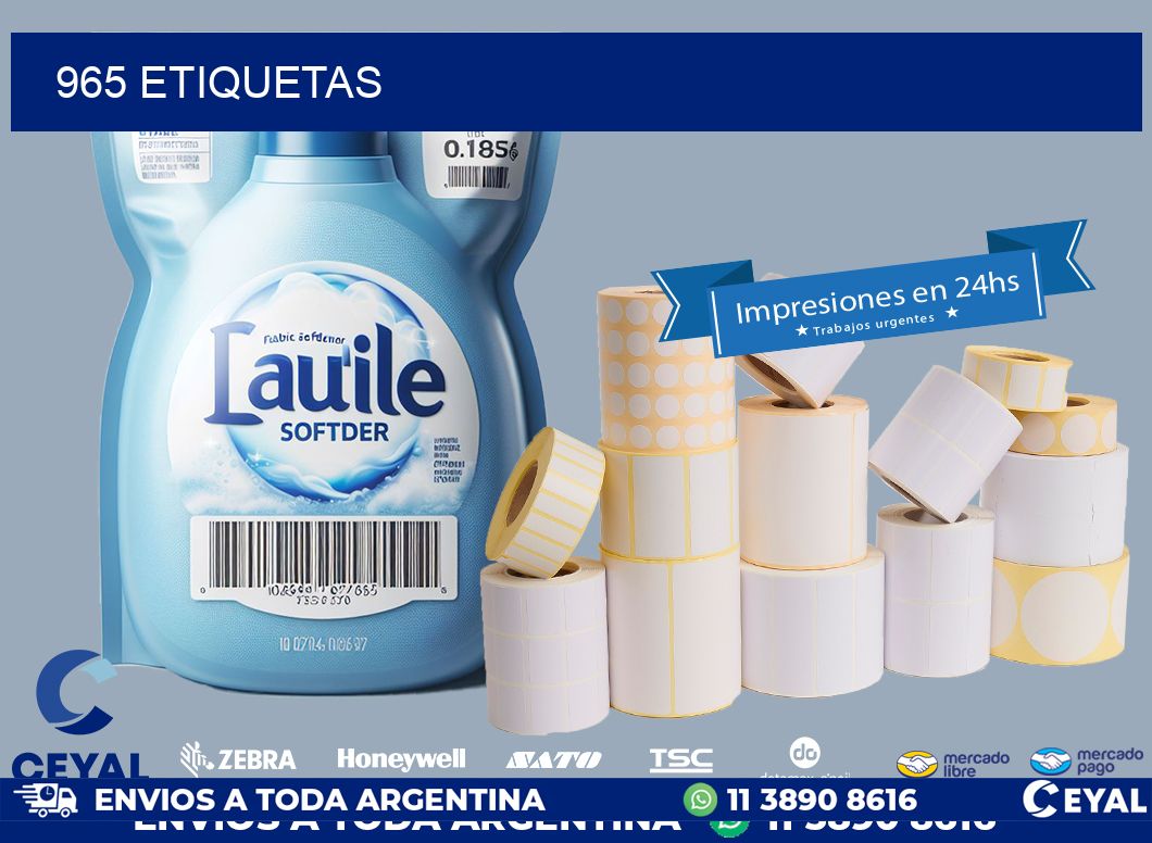 965 ETIQUETAS